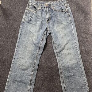 Lincoln Outfitters Jeans Mens 34x32 Blue Medium Wash Straight Stretch Denim